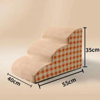 Pet 2/3 Steps High Density Foam Dogs Secure Stairs Ramps Non-Slip Pets Steps for Older Dogs Pets with Joint Pain Sofa Bed Ladder