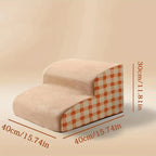 1pc Pet Stairs for Sofa & Bed, 2/3 Step Foam Ramp for Small Senior Dogs, Portable Non-Slip Steps To Relieve Joints
