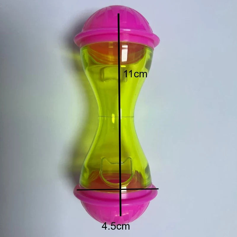 Interactive Pet Cat Dog Food Feeder Rolling Leakage Dispenser Tumbler Toy Cat Food Feeder Training Funny Toy Cat Pet Feeder