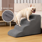 Dog Steps for Bed, 4-Step Dog Stairs Ramp for Small Dogs and Cats, Indoor Non-Slip Pet Stairs Suitable for Older, Short