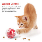 Cat Treat Dispensing Ball Bite Resistant Interactive Pet Slow Feeder Puzzle Ball for Kitten Cat Treat Dispensing Puzzle Ball