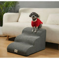 2/3 Step Pet Stairs, Non-Slip Washable Memory Foam Dog Cat Ramp for Couch Bed Access