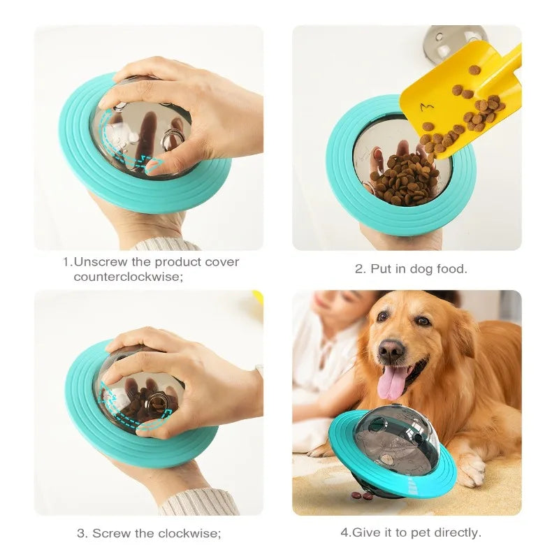 Interactive Design Dog Ball Toys Food Dispensing Pet Slow Feeder Ball Dog Enrichment Toys Dogs IQ Treat Ball Puzzle Toy