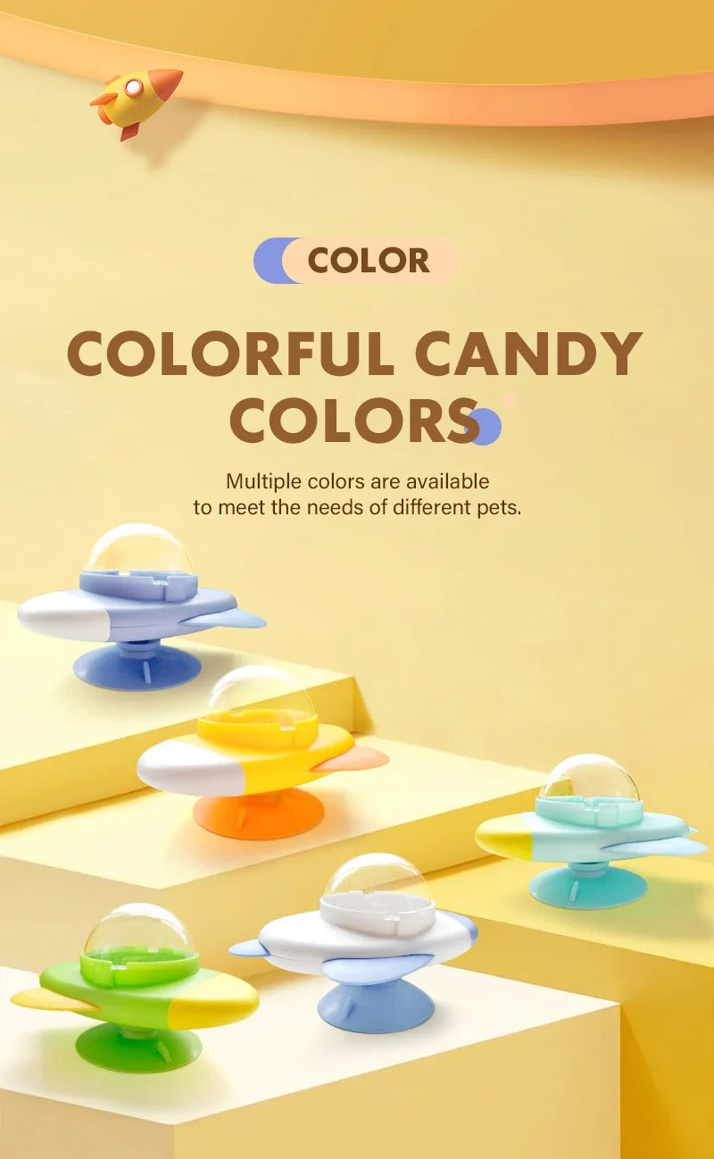 Cat interactive Toys Rotatable Cat Dog Leak Food Toy Pet Puzzle Relief Boredom Toys Food Feeder Dispenser for Kitten Puppy Toys