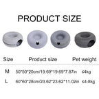 Felt Donut Cat Bed | 2-in-1 Cat Tunnel Bed & Hideout