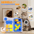 Slow Feeder Cat Toy: Interactive Treat Dispenser for Indoor Pet Training & Mental Stimulation