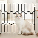 Retractable Pet Gate Adjustable Metal Pet Gate Dog Safety Fence Easy Install Home Barrier Heavy Duty for Dogs, Stairs, Doorway
