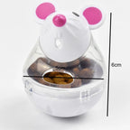 5cm Cat Slow Feeder Toy Mouse Tumbler Treat Dispenser for Cats Small Dogs Interactive Pet Puzzle Toy Pet Tumbler Leaks Food Ball