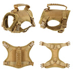 Tactical Puppy Harness Leash Set – Adjustable Military-Style Vest for Small Dogs & Cats, Ideal for Training & Walking