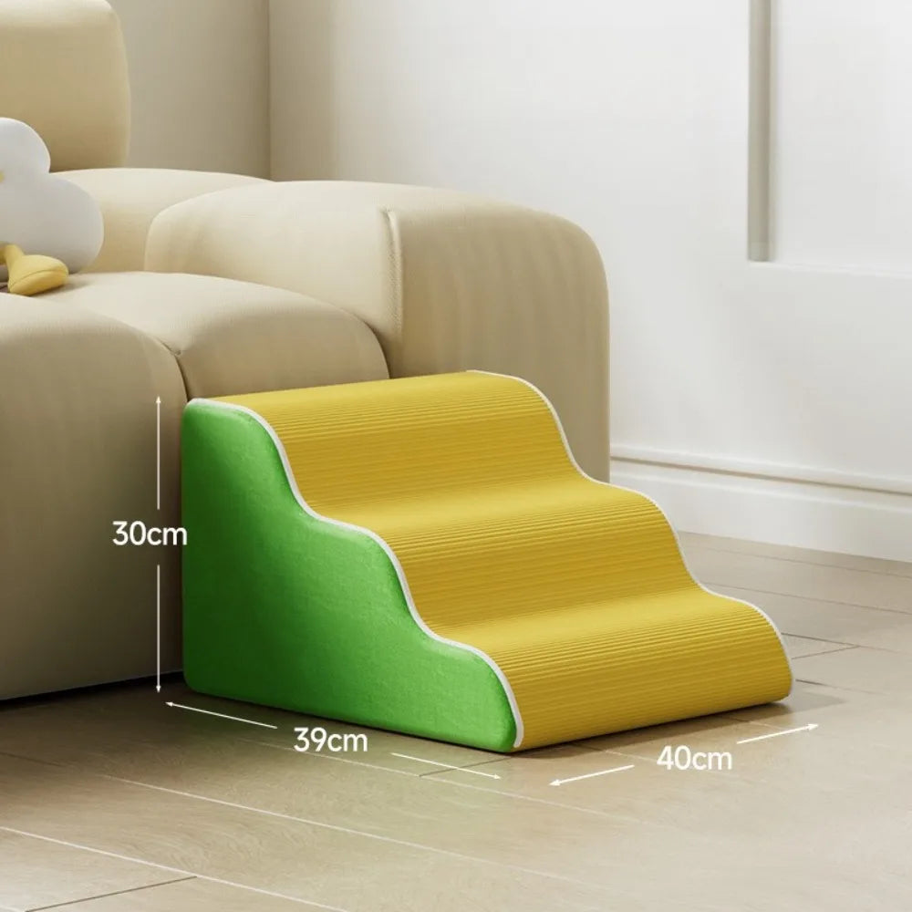 2026 Designer Pet Dog Stairs Ramp Non-Slip Pet 2/3 Steps for Small Old Dogs Sofa Bed Sofa Bed Ladder Cat House