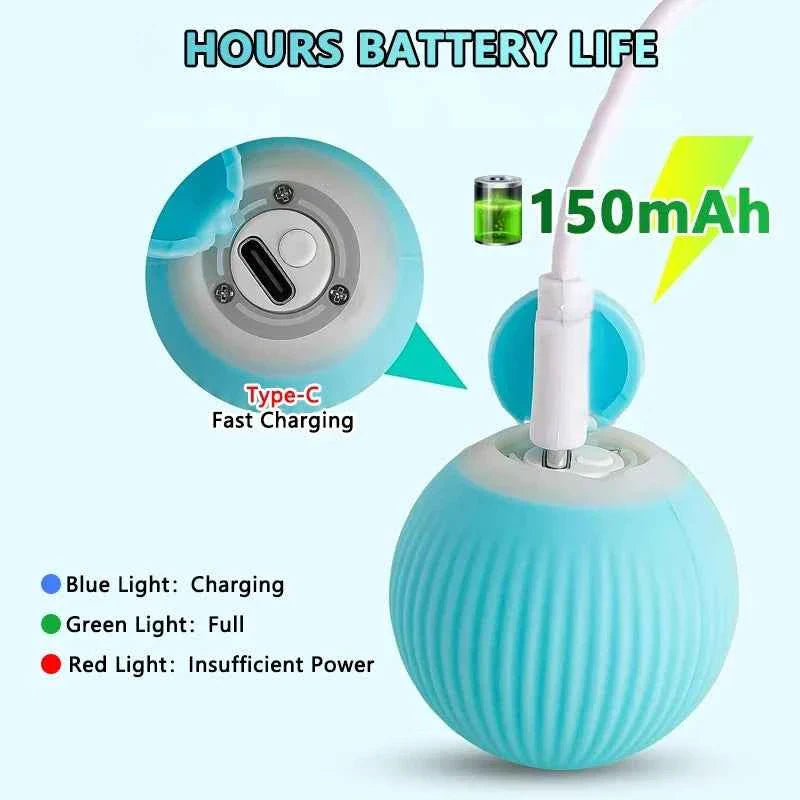 Smart Cat Toy Ball: Auto-Rolling for Active Play