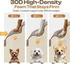 Extra Wide 4 Steps Dog Stairs for Bed & Couch 18' H, More Stable Non-Slip Dog Ramps with Gentle Slopes, Stylish Indoor Pet Steps