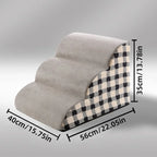 Pet 2/3 Steps High Density Foam Dogs Secure Stairs Ramps Non-Slip Pets Steps for Older Dogs Pets with Joint Pain Sofa Bed Ladder