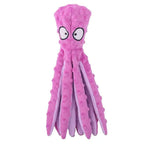 No-Stuffing Crinkle Octopus Dog Toy for Playful Pups