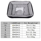 Super Soft Sofa Dog Beds Waterproof Bottom Kennel Fleece Warm Bed Mat For Large Dogs Rectangle Winter Pet Cat House Dog mattress