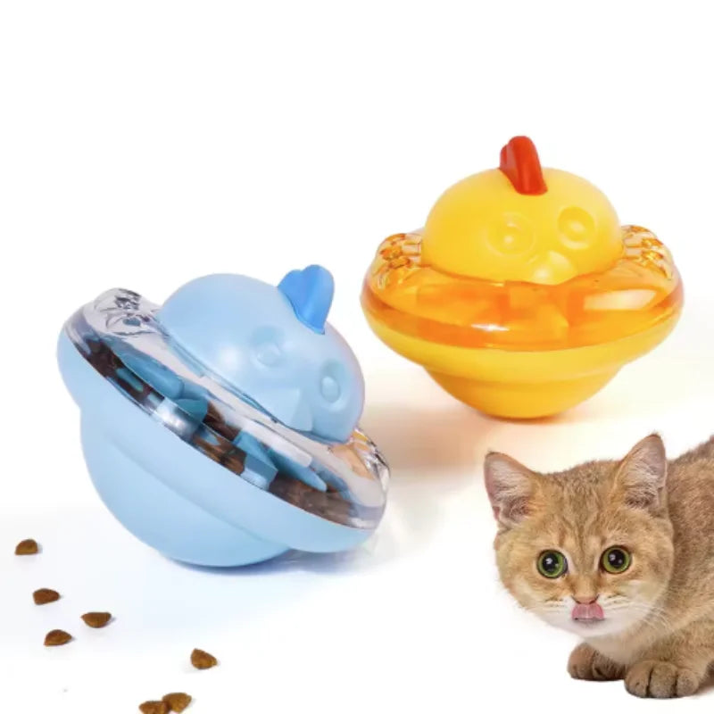 Funny Chicken Shape Cat Dog Food Dispenser Toy Interactive Slow Feeder Puzzle Toy for Cats and Dogs