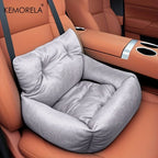 KEMORELA Car Seat for Cats & Small Dogs Winter Soft Gray Ergonomic Pet Carrier with Adjustable Straps Durable Polyester Material