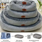 Cozy Oval Snuggle Pet Bed, Plush & Thickened Cat Bed Warm and Secure Bed for Cats and Small Medium Dogs, All Seasons