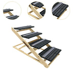 Wooden Pet Stairs Folding for Small and Older Animals Stable Dog Ramp Dog Ladder for SUV Climbing Sofa Trucks Indoor Cats