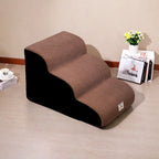 New Detachable and Washable Pet 2-4 Tiered Non Sliding Dog Staircase Suitable for Bed Edge Sofa Pet Stairs for Dogs Dog Ramp