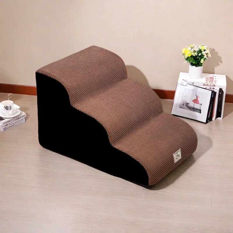 New Detachable and Washable Pet 2-4 Tiered Non Sliding Dog Staircase Suitable for Bed Edge Sofa Pet Stairs for Dogs Dog Ramp