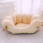 2-in-1 Winter Warm Cat House Bed (Up to 23.6 in) - Convertible Sofa/Basket for Dogs & Cats