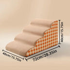 Pet 2/3 Steps High Density Foam Dogs Secure Stairs Ramps Non-Slip Pets Steps for Older Dogs Pets with Joint Pain Sofa Bed Ladder