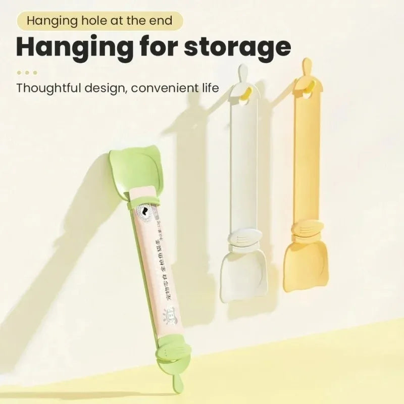 1/3PCS Cat Strip Feeder Spoon Long Handle Lickable Wet Food Feeder for Cats Pet Meat Mud Food Squeeze Dispense Spoon Pet Supplie