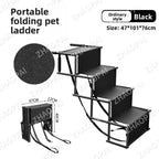 Foldable Steel Pipe Pet Dog Ladder Outdoor Car Portable Retractable Step Stairs Dog Supplies