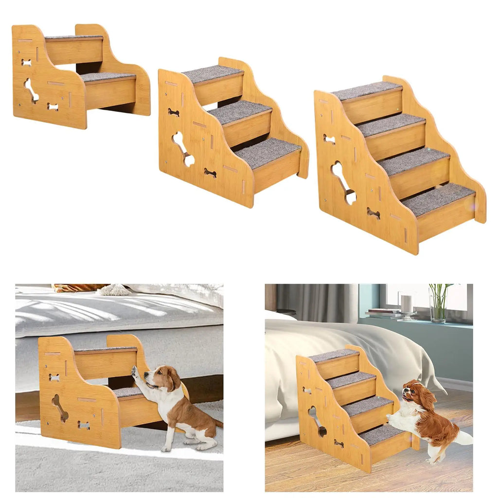 Dog Stairs for Small Dogs,Convenient,Sturdy,Non Slip,Indoor,Dog Steps,for Bed,Doggy Steps for Couch Sofa for Doggy Elderly Dogs