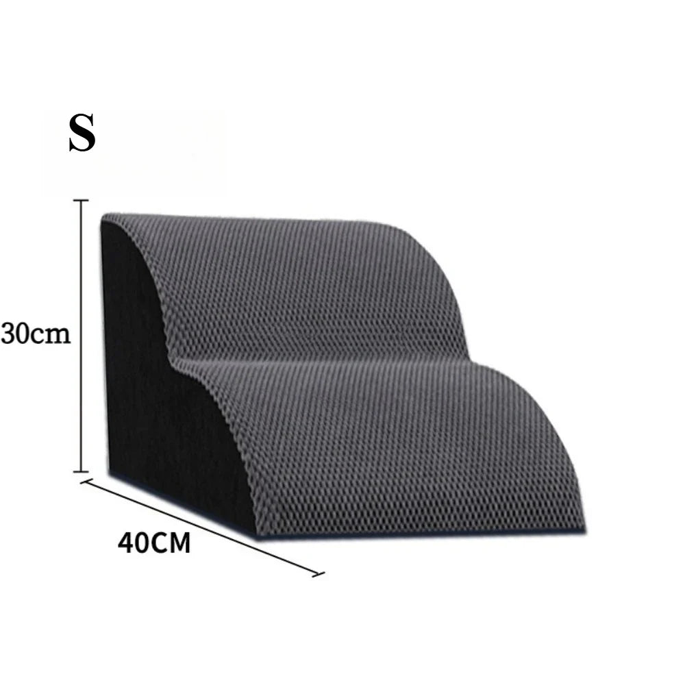 Pet Stairs Ramp Non-Slip Dog Steps for Small Dogs Cats Soft Plush Surface Removable Washable Dog Beds