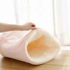 Soft Velvet Fabric Cat/Dog Bed (Up to 18.1 in) - Winter Warm Sleeping Bag Pet House