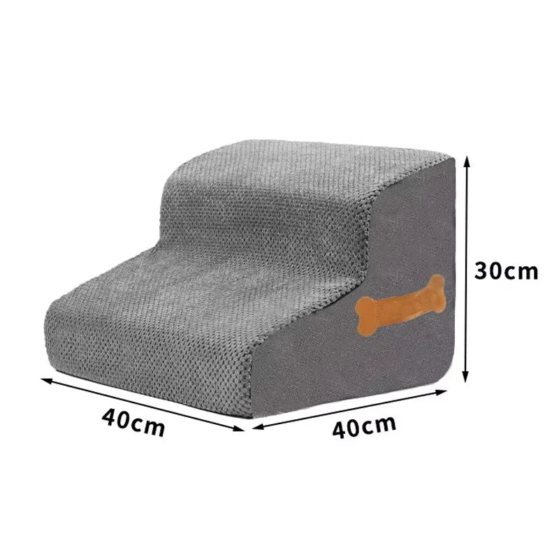 Ladder Dogs Pets Bone Shape Puppy Stairs Beside The Sofa Bed Ramp for Dogs Protecting Pet Joint Safety Stairs for Elderly Dogs