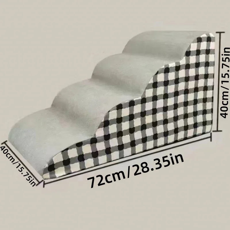 Pet 2/3 Steps High Density Foam Dogs Secure Stairs Ramps Non-Slip Pets Steps for Older Dogs Pets with Joint Pain Sofa Bed Ladder
