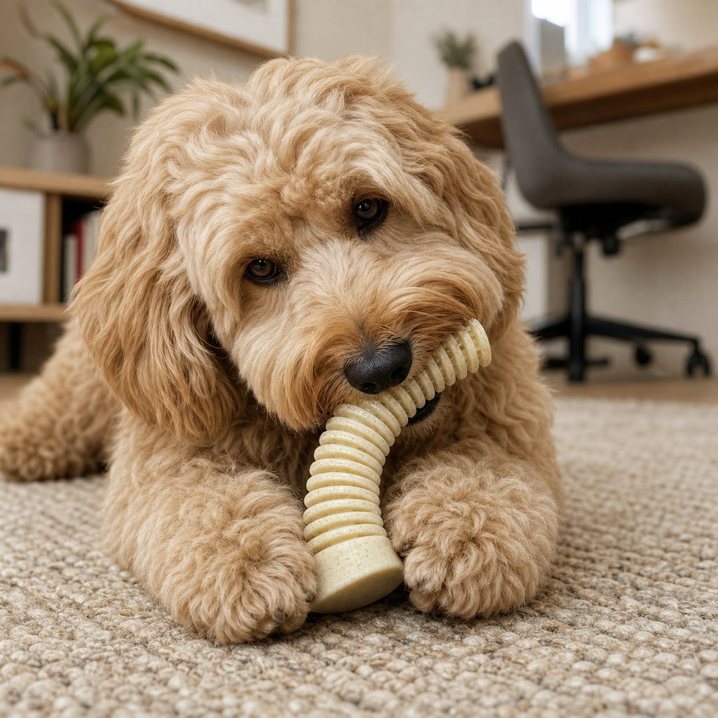 Flufflehorn Dental Antler - Indestructible Nylon Dog Chew Toy XL | USA Made