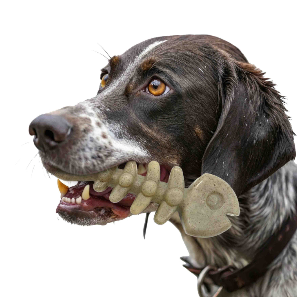 Fish Bone Nylon Dog Toy for Aggressive Chewers | USA Made | SodaPup