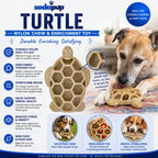 Turtle Nylon Chew Toy - Ultra-Durable Enrichment Toy for Power Chewers USA