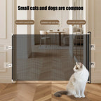 Pet Gate Indoor Retractable Stair Barrier 49 Inch Wide Childproof No Drilling Gate for Kitten Puppy House Yard Garage Patio Deck