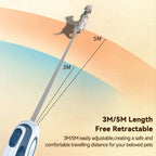 Automatic Retractable Dog Leash 3M/5M Extendable Rope For Outdoor Travel Walking Hiking Small Dogs Traction Rope Cat Lead