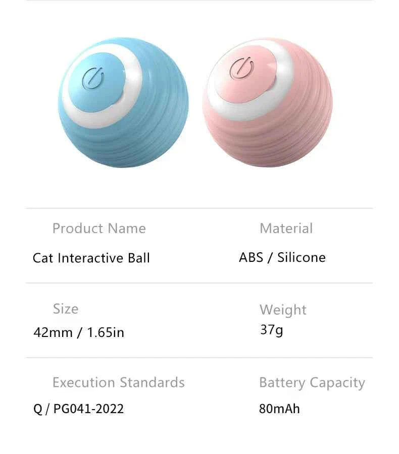 Smart Cat Toy Ball: Auto-Rolling for Active Play