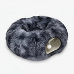 Plush Cat Tunnel Bed – 2-in-1 Cozy Sleeping Bed and Interactive Toy