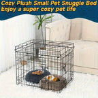 1PCS Ultra-Soft Plush Pet Nest Cozy Warm Hamster Sleeping Bed Non-Slip Bottom Insulated Padding for Guinea & Other Small Animals