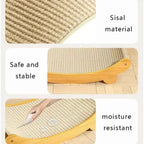 Wooden Cat Scratching Pad Bed – Detachable Wear-Resistant Scratch Board & Cat Lounge