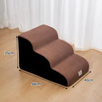 New Detachable and Washable Pet 2-4 Tiered Non Sliding Dog Staircase Suitable for Bed Edge Sofa Pet Stairs for Dogs Dog Ramp