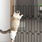 Retractable Pet Gate Adjustable Metal Pet Gate Dog Safety Fence Easy Install Home Barrier Heavy Duty for Dogs, Stairs, Doorway