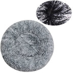 Round Plush Pet Bed for Large & Medium Dogs – Super Soft Cat Bed, Cozy Winter Warm Sleeping House