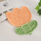 Multi-Function Lick Mat for Pets,Non-Slip Slow Feeder with Divider, Boredom Relief Anti-Choke Dining Mat for Dogs Cats,Dog Mat