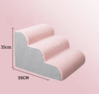 Pet Stairs Ramp Non-Slip Dog Steps for Small Dogs Cats Soft Plush Surface Removable Washable Dog Beds