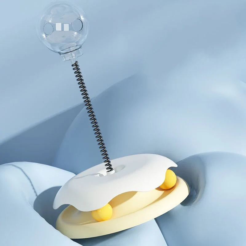 Indoor Cat Slow Feeder Toy 360° Rotating Food Dispenser Ball Interactive Puzzle Game to Relieve Boredom  Slow Down Eating