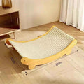Wooden Cat Scratching Pad Bed – Detachable Wear-Resistant Scratch Board & Cat Lounge